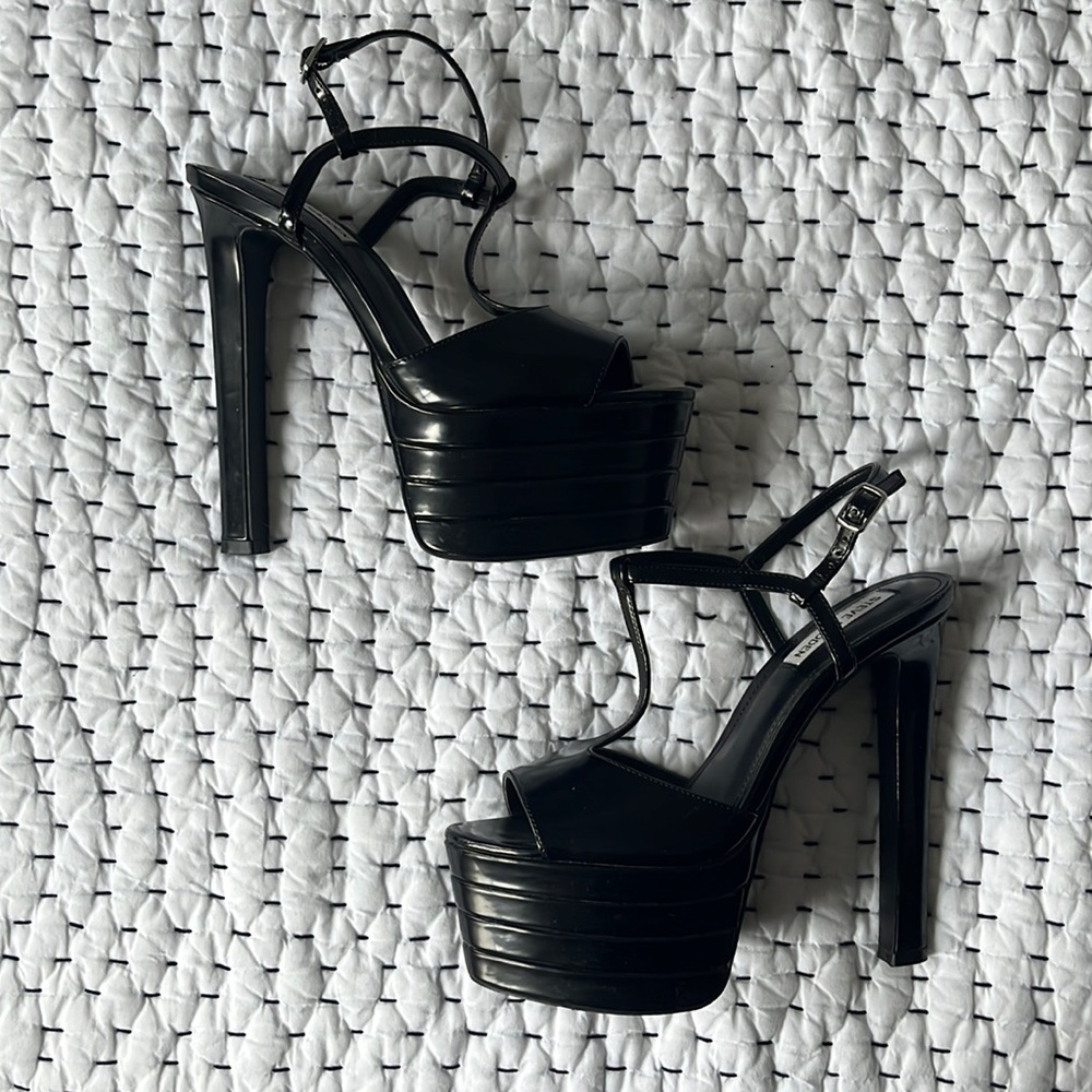 Ultra platform t-strap heels